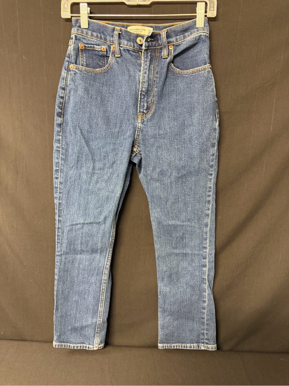 Abercrombie Curve Love Ankle Straight 24/00S Ultra High Rise Jeans